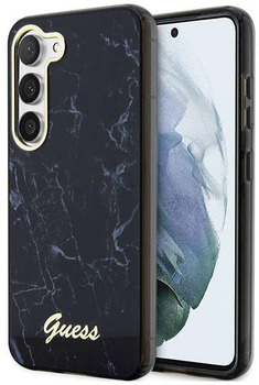 Панель Guess Marble для Samsung Galaxy S23 Plus Чорний (3666339117382)