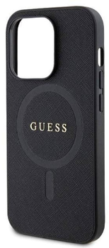 Панель Guess Saffiano MagSafe для Apple iPhone 11 Чорний (3666339155667)