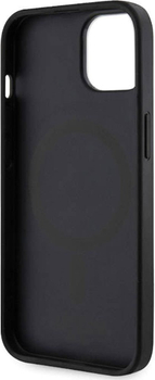 Etui plecki Guess 4G Printed Stripes MagSafe do Apple iPhone 14 Black (3666339119676)