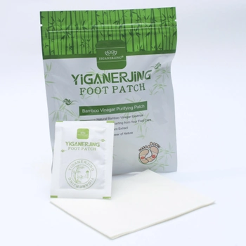 Пластир на стопи для виведення токсинів Foot Patch Detox Yigaerjing упаковка 10 штук