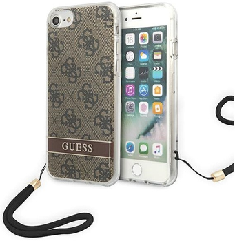 Панель Guess 4G Print Strap для Apple iPhone 7/8 Коричневий (3666339055196)