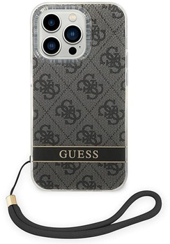 Панель Guess 4G Print Strap для Apple iPhone 14 Pro Чорний (3666339093815)