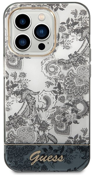 Панель Guess Porcelain Collection для Apple iPhone 14 Pro Max Сірий (3666339090739)