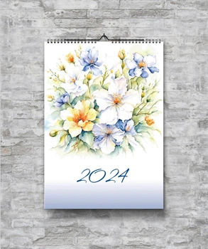 Календарь настенный перекидной НЕЖНОСТЬ АКВАРЕЛЬ 13 ЛИСТОВ ENTERSTORE 42х29.7 см (ART 240139)