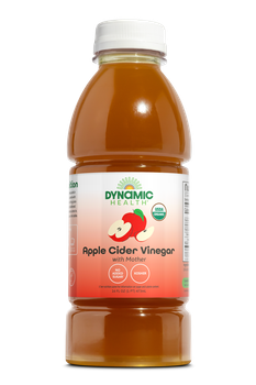 Органический яблочный уксус с маткой, Dynamic Health Laboratories, 473 мл