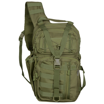 Тактичний однолямковий рюкзак Camotec з прихованим відділенням для зброї TCB Олива