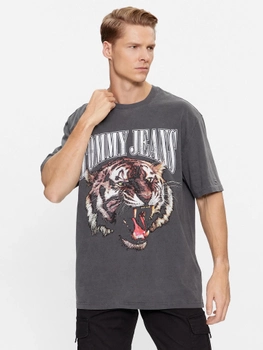 Koszulka męska bawełniana Tommy Jeans DM0DM17740 S Szara (8720645023388)
