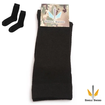 Шкарпетки з антибактеріальної тканини Singl Sword, бавовняні шкарпетки, Чорні Розмір 40-45