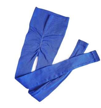 Леггинсы в рубчик с моделирующим швом сзади Leggings Rib Amparo Blue L/XL Синие
