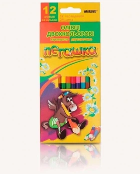 Карандаши Marco Пегашка двухсторонние 12 штук 24 цвета (1011-12СВ)