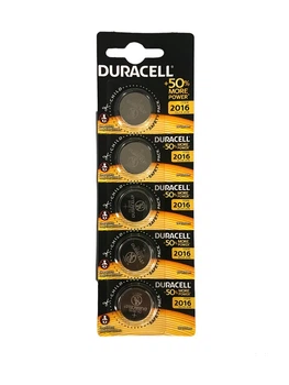 (Упаковка 5 шт.) Батарейка Duracell Lithium +50% more power DL/CR 2016