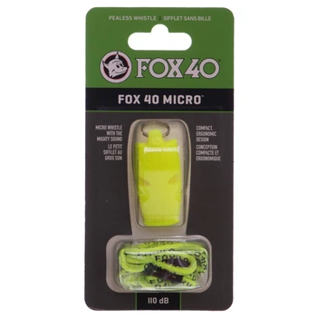 Свисток суддівський пластиковий WHISTLE MICRO SAFETY FOX40-9513 Жовтий