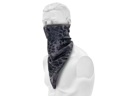 Шарф универсальный защитная маска Mil-tec размер One Size баф полевой для активного отдыха и туризма ветро и пыло-защитный Мандра-найт с печатным узором