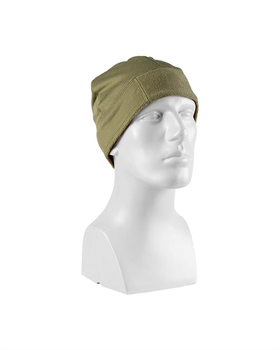 Зимова шапка флісова тепла універсальна для чоловіків і жінок розмір One size еластична без гумки Mil-Tec для холодної погоди оливкова