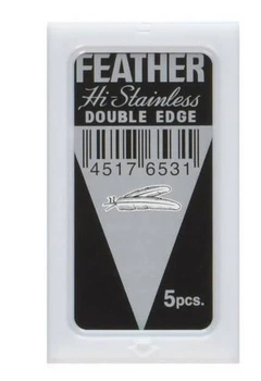Леза Feather Hi-Stainless Double Edge Blades 5 шт