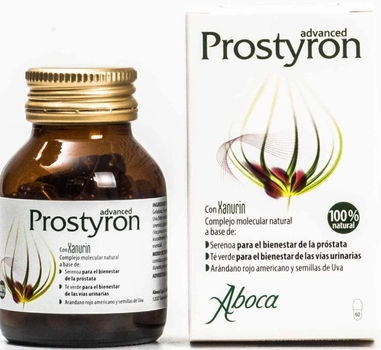 Натуральні капсули Aboca Prostyron Advanced для підтримки здоров'я простати 60 шт (8032472013372)