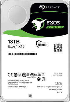 Жорсткий диск Seagate Exos X18 18TB 7200RPM 256MB Ent. (ST18000NM004J)