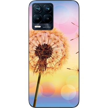 Силиконовый чехол SMTT для Realme 8 4G с картинкой Одуванчик