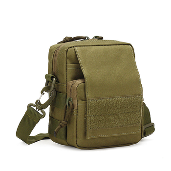 Поясная тактическая сумка военная A72 MOLLE через плечо подсумок молли олива зеленая