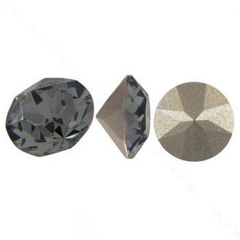 Стразы Swarovski 1088 Black Diamond, Конусные, SS6 (2,0 мм), 1 шт (STR-009817)