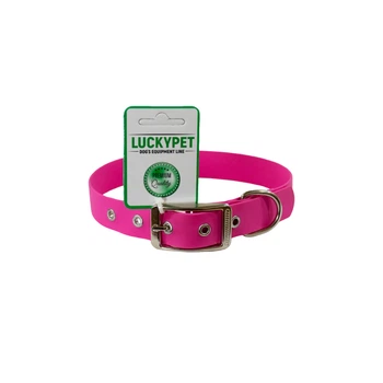 Нашийник з водонепроникної стрічки з металевою пряжкою Рожевий Lucky Pet, 2.5/35-45 см