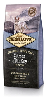 Сухой корм для щенков Carnilove Salmon & Turkey Puppy с лососем и индейкой, 1.5 кг