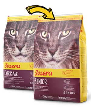 Сухой корм супер-премиум класса для пожилых кошек Josera Carismo Senior с птицей, 2 кг