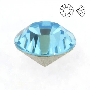 Стразы стеклянные конусные SS7 (2,2 мм), Голубые, 10 шт (STR-018784) Polimex