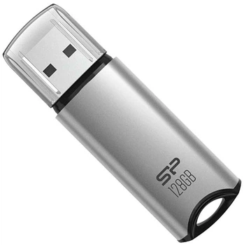 Флеш-накопитель Silicon Power USB 128G usb3.2 Marvel M02 Silver (SP128GBUF3M02V1S)