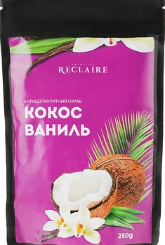 Скраб антицеллюлитный "Кокос-Ваниль" - Reclaire 250g (854779-28074)