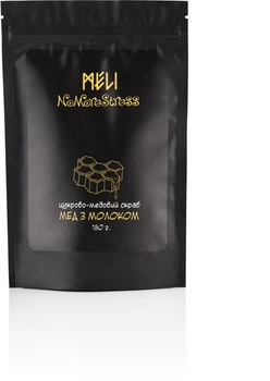 Meli NoMoreStress Цукрово-медовий скраб "Мед з молоком" 180g (526495-36184)