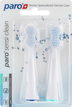 Змінні щітки для звукової зубної щітки - Paro Swiss Sonic Dual Clean 2шт (122601-33959)