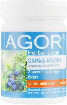 Скраб-маска для тіла "Очищення і тонізація" - Agor Herbal Clean 140g (367261-31101346)