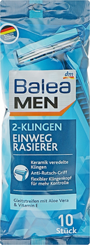 Набір одноразових верстатів для гоління на 2 леза, 10 шт. - Balea Men 2-Klingen 10шт (814947-38995)