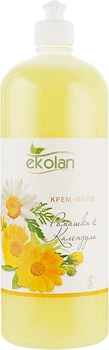 Крем-мило "Ромашка-календула", пуш-пул - Ekolan 1000ml (733059-28712)