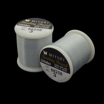 Нитка для бісеру Miyuki 03, Сіра світла, 50 м (MUL-045279)