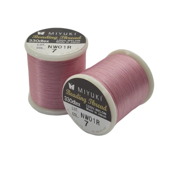 Нить для бисера Miyuki 07, Розовая, 50 м (MUL-045283)