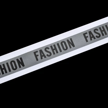 Тесьма светоотражающая на ленте FASHION, 25 мм, Белая, 1 м (LEN-047859) Polimex