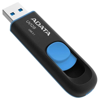 Флеш-накопичувач A-DATA Flash USB 3.2 AUV 128 32Gb Black/Blue (AUV128-32G-RBE)