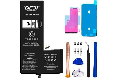 Усиленный аккумулятор DEJI (3410 mAh) для Apple iPhone 11 Pro + набор инструментов High Copy