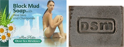 Мило на основі натурального бруду для обличчя та тіла - Mon Platin DSM Black Mud Soap 125g (150717-33162)