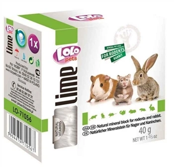 Минеральный камень Lolo Pets для грызунов-кальций, 40 г