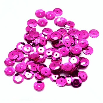Пайетки Китай круглые граненые, 4 мм, Малиновые, 5 г (PAI-031955) Polimex