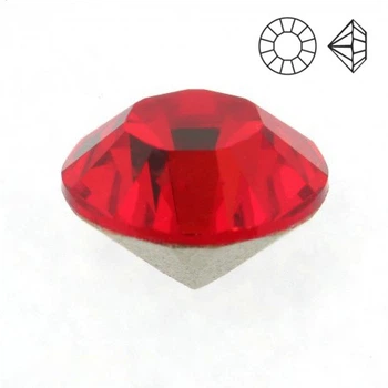 Стразы стеклянные конусные SS20 (4,6 мм), Красные, 10 шт (STR-018861) Polimex