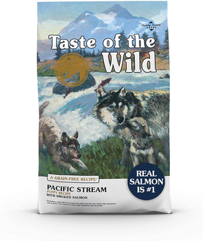 Сухий корм для цуценят Taste of the Wild Pacific Stream Puppy Formula з копченим лососем, 12.2 кг