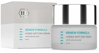 Увлажняющий дневной крем для лица с азелаиновой кислотой - Holy Land Cosmetics Renew Formula Hydro-Soft Day Cream 50ml (1037946-1376998-2)