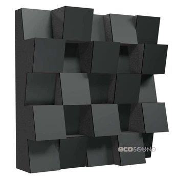 Акустичний дифузор розсіювач Ecosound Ecodiff SM HDF Black 53 25х25 см Синій