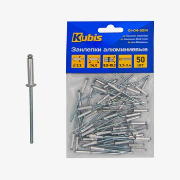 Заклепки алюмінієві Kubis 3.2*14 мм 01-04-3214