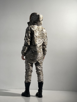 Зимний костюм 'Terra Hot' светлый пиксель женский + бафф хаки и перчатки L