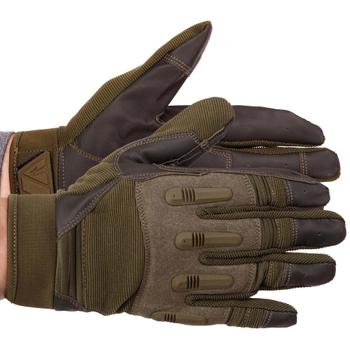 Тактичні рукавички із закритими пальцями SP-Sport BC-8795 Колір: Оливковий розмір: XL